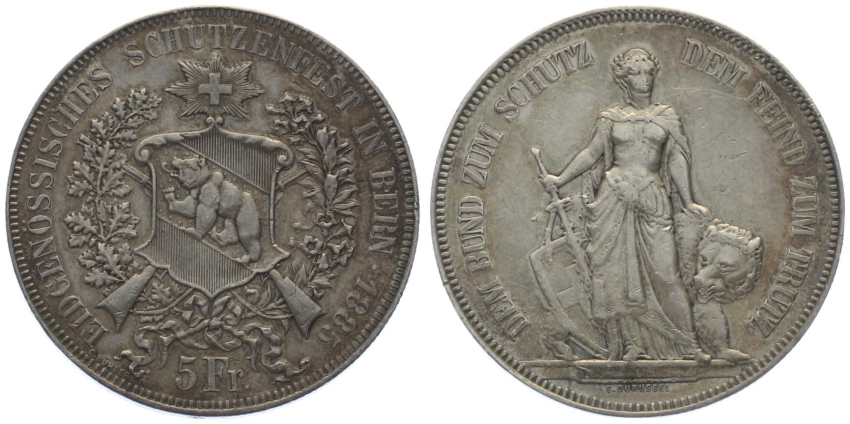 1885 Bern - 5 Franken